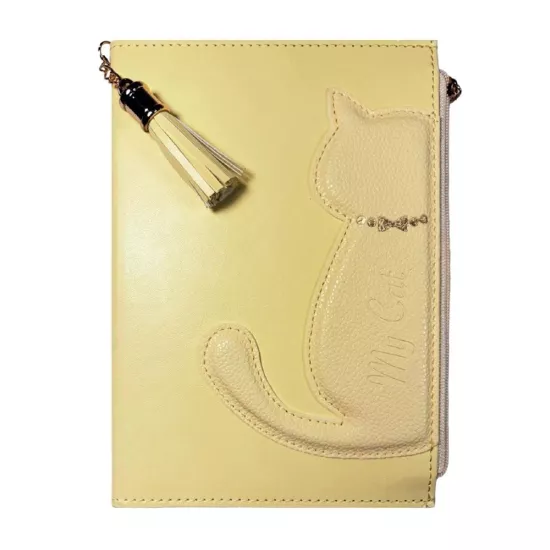 Victoria’s Journals Geçmeli Kedili Çizgili Defter