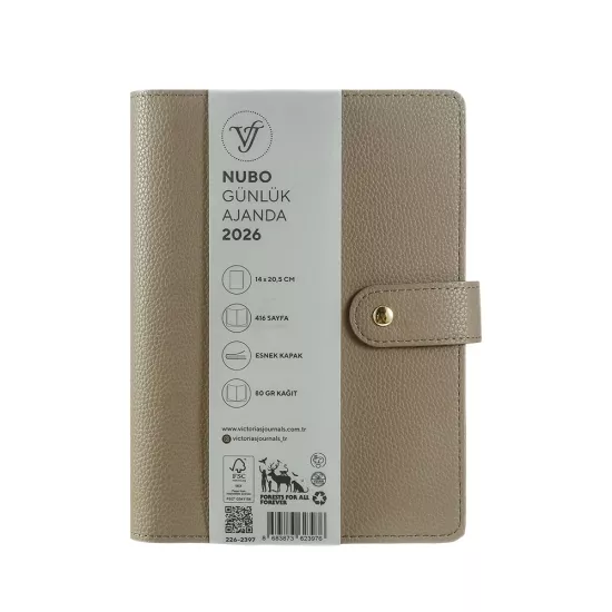 Victoria’s Journals Nubo A5 2026 Günlük Ajanda