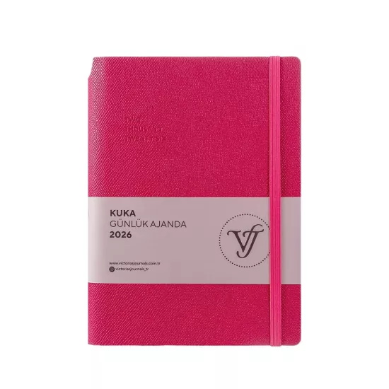 Victoria’s Journals Kuka 2026 Günlük Ajanda Fuşya