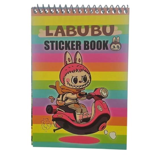 Labubu Desenli Sticker Defteri 8 Sayfa, 96 Adet