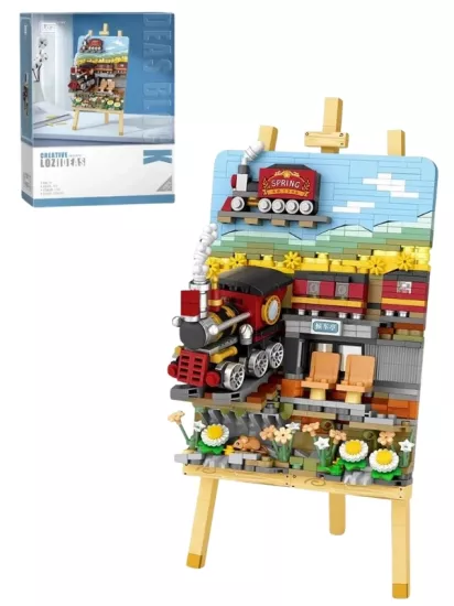 LOZ Creative Serisi Tren Tablosu Lego Seti