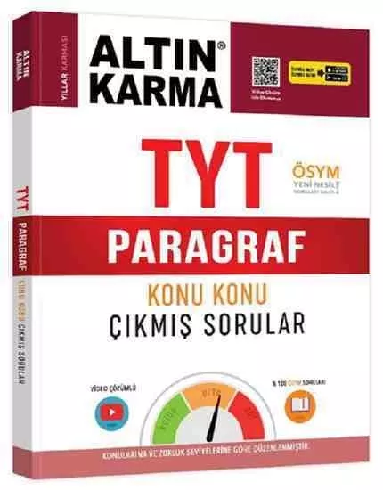 Altın Karma TYT hazırlık paragraf çıkmış sorular