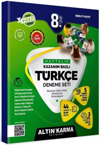 AltınKarma 8.Sınıf Türkçe Kazanım Bazlı Deneme Seti