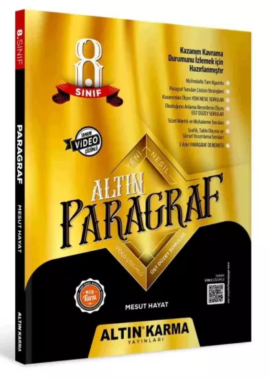 Altın Karma 8.Sınıf Altın Paragraf Soru Bankası