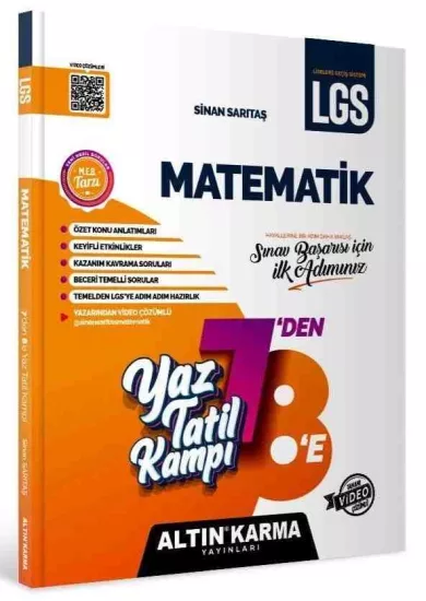 Altın Karma Matematik 7’den 8’e Yaz Tatil Kampı