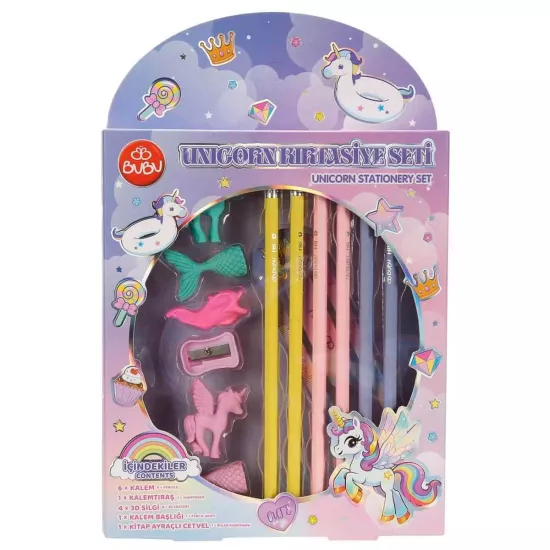 Bu-Bu Unicorn Kırtasiye Seti BUBU-KST002