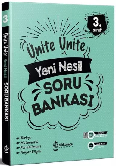  3. Sınıf Ünite Ünite Yeni Nesil Soru Bankası