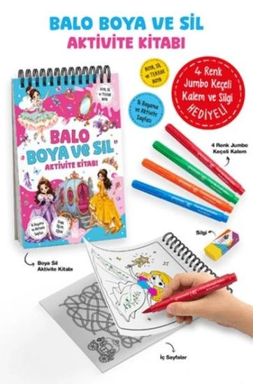 Balo / Boya ve Sil Aktivite Kitabı - 3 Yaş +