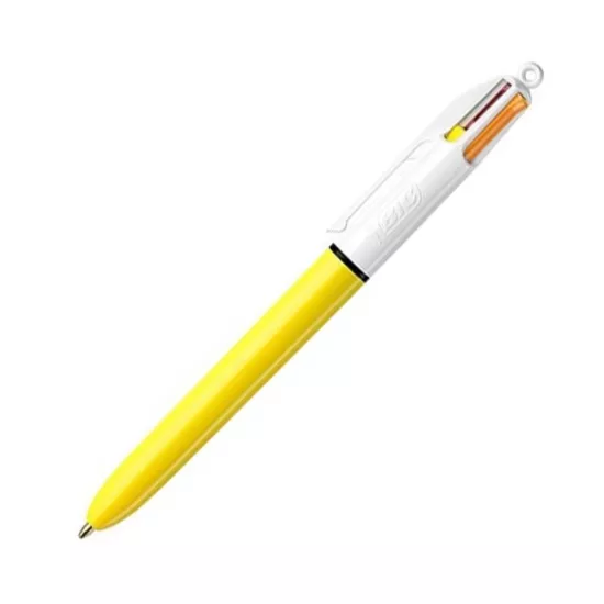 Bic Sun 4 Renk Tükenmez Kalem Sarı Gövde