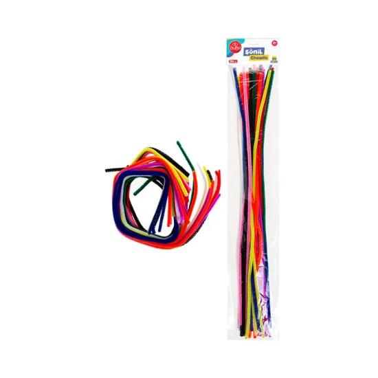 Bu-Bu Şönil 50 cm Renkli 20’li Paket
