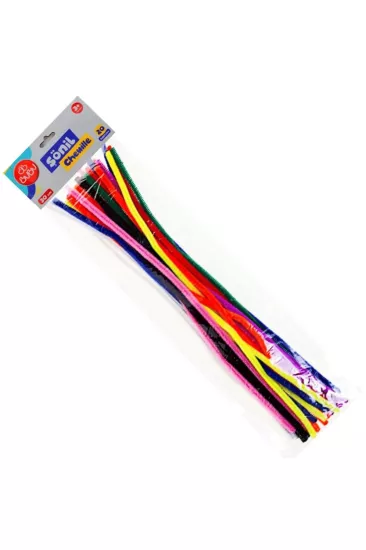 Bu-Bu Şönil 30 cm Renkli 20’li Paket
