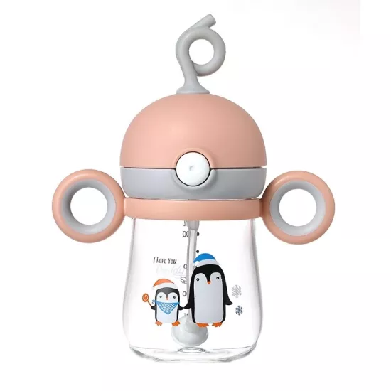 Rovco 220 ml Pipetli Matara B1030 Pembe Gri