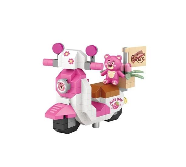 Vagon Life Loz Pembe Motorsiklet Mini Blok Seti