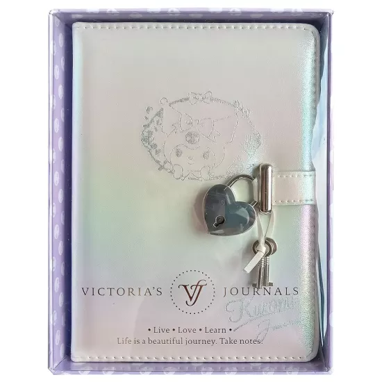 Victoria’s Journals Kuromi Kilitli Çizgili Defter