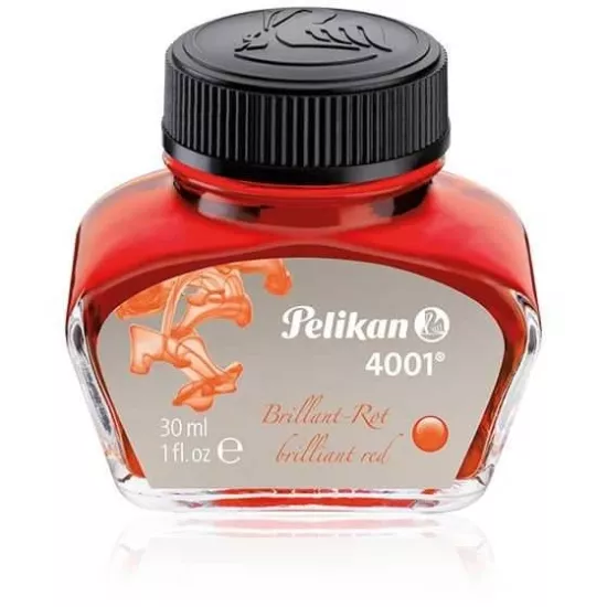 Pelikan 4001 Yazı Mürekkebi Kırmızı 30 ml