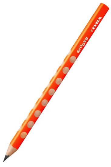 Lyra Groove Jumbo Üçgen Kurşun Kalem Neon Turuncu