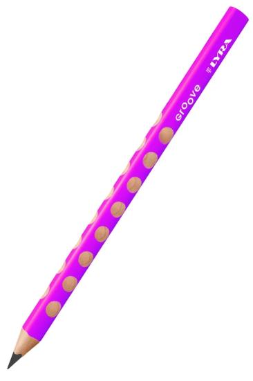 Lyra Groove Jumbo Üçgen Kurşun Kalem Neon Pembe