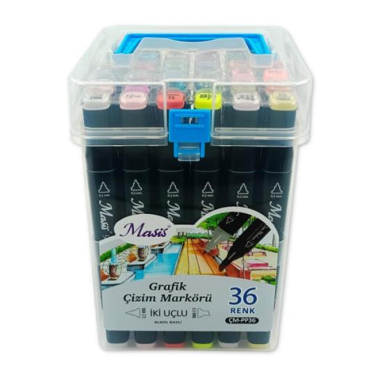 Masis Çift Taraflı Twin Grafik Marker Kalem Set