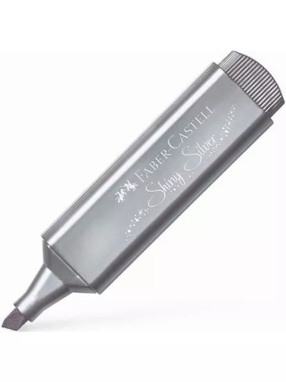  Faber-Castell Fosforlu Kalem Metalik Gümüş