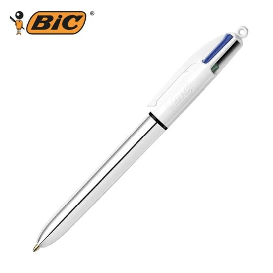 Bic 4 Colours Tükenmez Kalem Metalik Gümüş