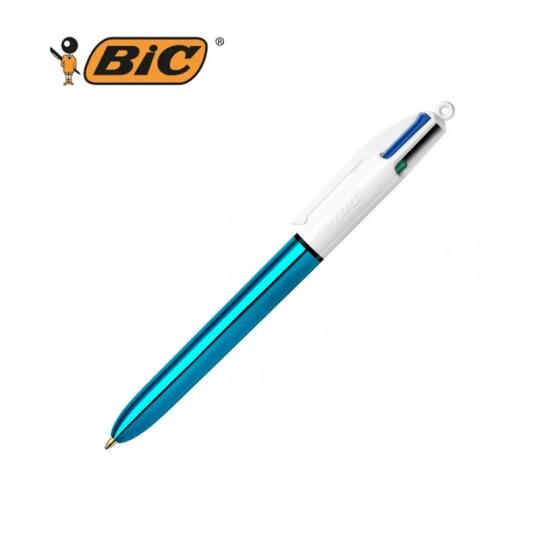 Bic 4 Colours Tükenmez Kalem Metalik Mavi