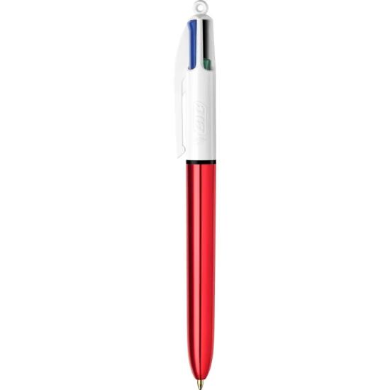 Bic 4 Colours Tükenmez Kalem Metalik Kırmızı