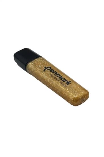 Penmark Fosforlu Kalem Metal Simli Altın Sarı 