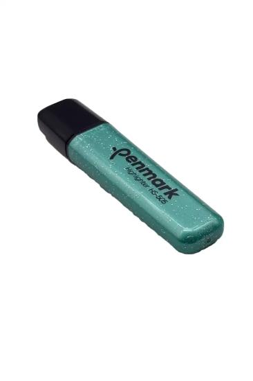 Penmark Fosforlu Kalem Metal Simli Turkuaz Yeşil