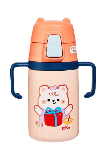 Vagon 400ml Silikon Pipetli Ayıcıklı Bebek Termos 