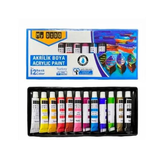 Südor My Dido MY14 Akrilik Boya 12 Renk x 9 ML Tüp