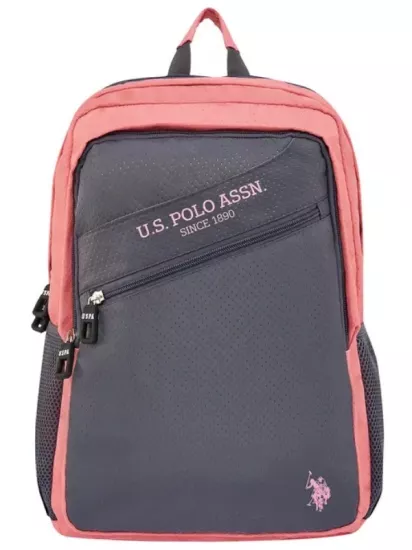 U.S. Polo Okul Sırt Çantası Gri Pembe PLCAN24283