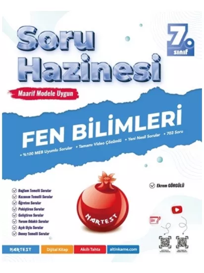 7. Sınıf Fen Bilimleri Soru Hazinesi Maarif Model