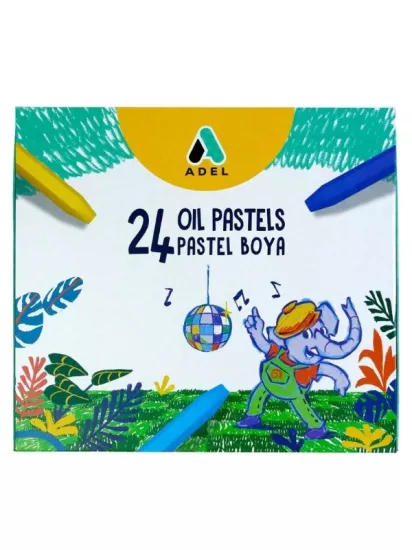 Adel Yağlı Pastel Boya Seti 24 Renk
