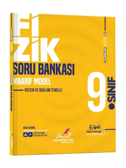 Kondisyon Yayınları 9. Sınıf Fizik Soru Bankası 