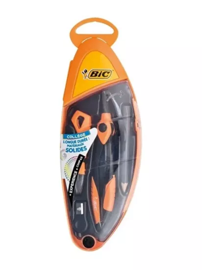 BIC Ortaokul Pergel Seti 5 Parça 935111 Turuncu