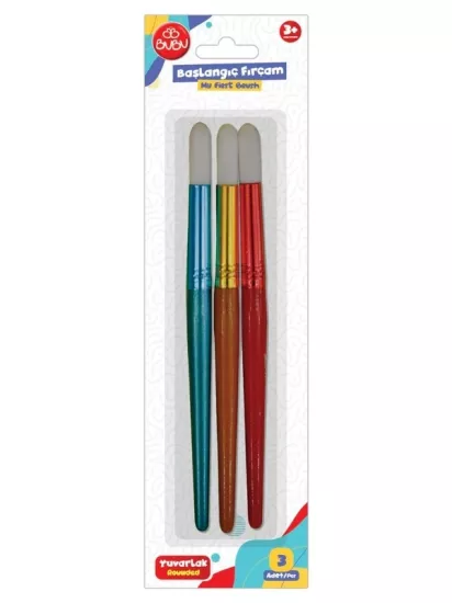 Bu-Bu Başlangıç Fırçam Yuvarlak 3 Parça