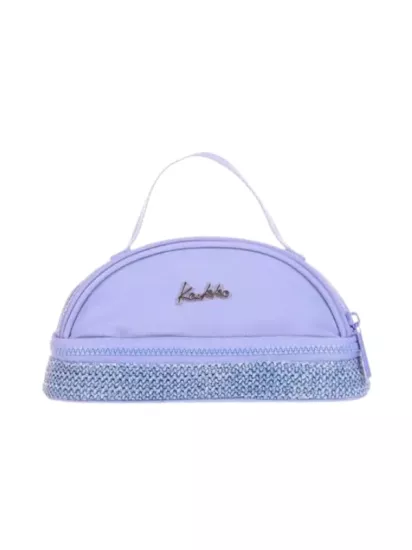 Kaukko Kalem Çantası Crescent Wıcker Soft Floral