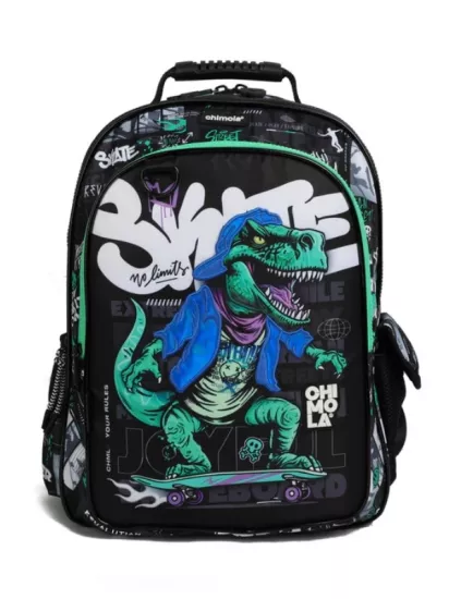 Chimola Skateboard Dino Sırt Çantası 16’’ Yeşil