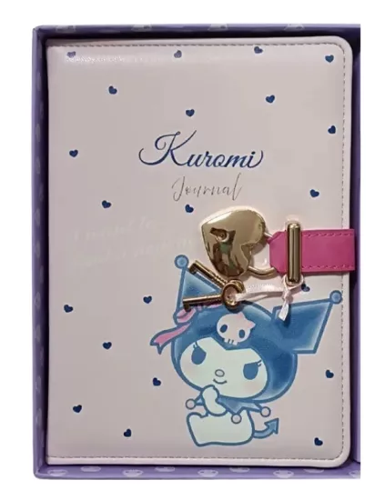 Victoria’s Journals Kuromi Kilitli Çizgili Günlük 