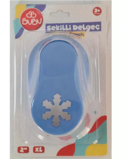 Bu-bu Şekilli Eva ve Kağıt Delgeç Kar Tanesi 