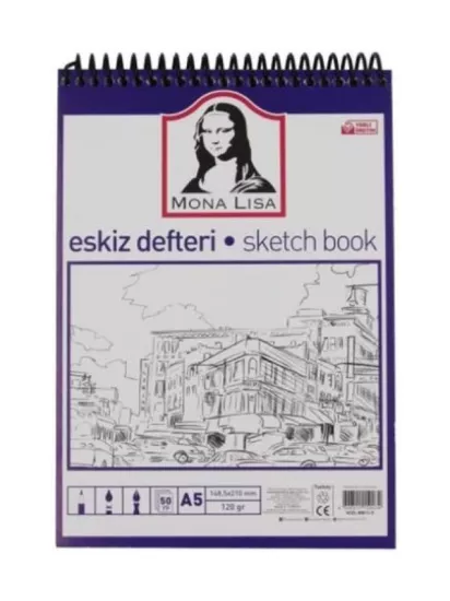 Südor Mona Lisa Eskiz Defteri 120 Gr A5 50 Yaprak 