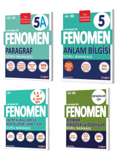 Fenomen Yayınları 4’den 5’e Geçiş 4’lü Kitap Seti