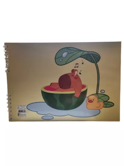 Capybara Resim Defteri Küçük Boy 17x25 cm