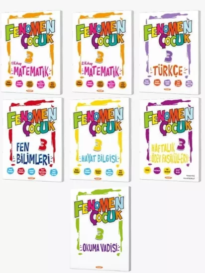 Fenomen Çocuk 3. sınıf 7 KİTAP SET 2025-2026 Uygun
