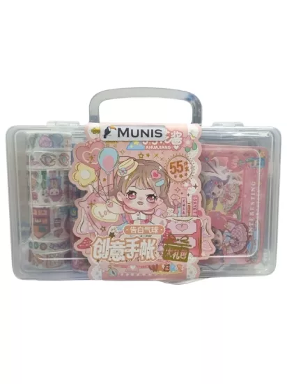 Munis Kawaii World Sürpriz Sticker  Washi Bant Set