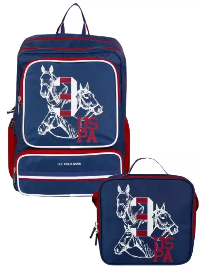 U.S. Polo Okul Sırt Çantası ve Beslenme Çantası