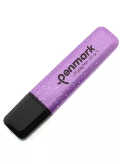 Penmark Fosforlu Kalem Metal Simli Lavanta Mor