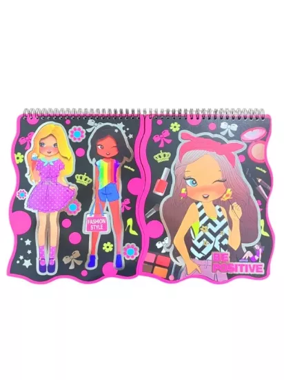 Superstyle Moda Tasarım Albümü Boyama Sticker