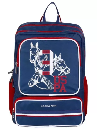 U.S. Polo Ride Play Win Lacivert Okul Sırt Çantası