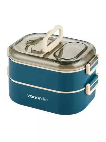Vagonlife İki Katlı Bölme Paslanmaz Çelik Bento 